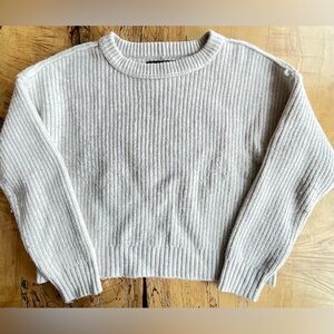 American Eagle Outfitters Cream Ribbed Sweater